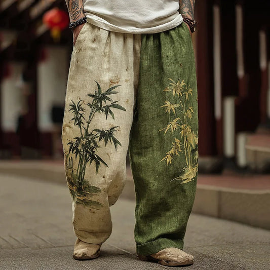 Fitzwear Japanese Bamboo Dual Tone Linen Pants