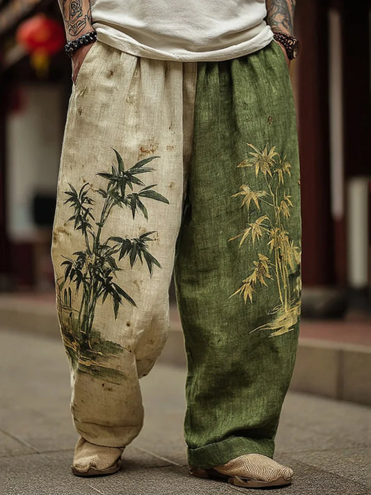 Fitzwear Japanese Bamboo Dual Tone Linen Pants